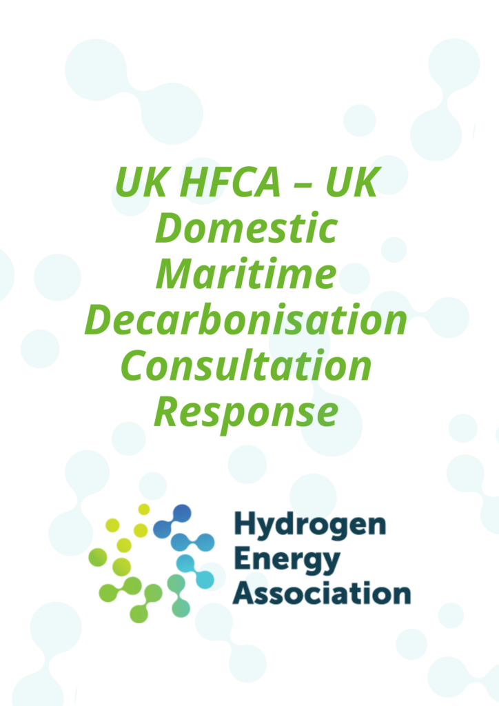 UK HFCA domestic maritime decarbonisation consultation response