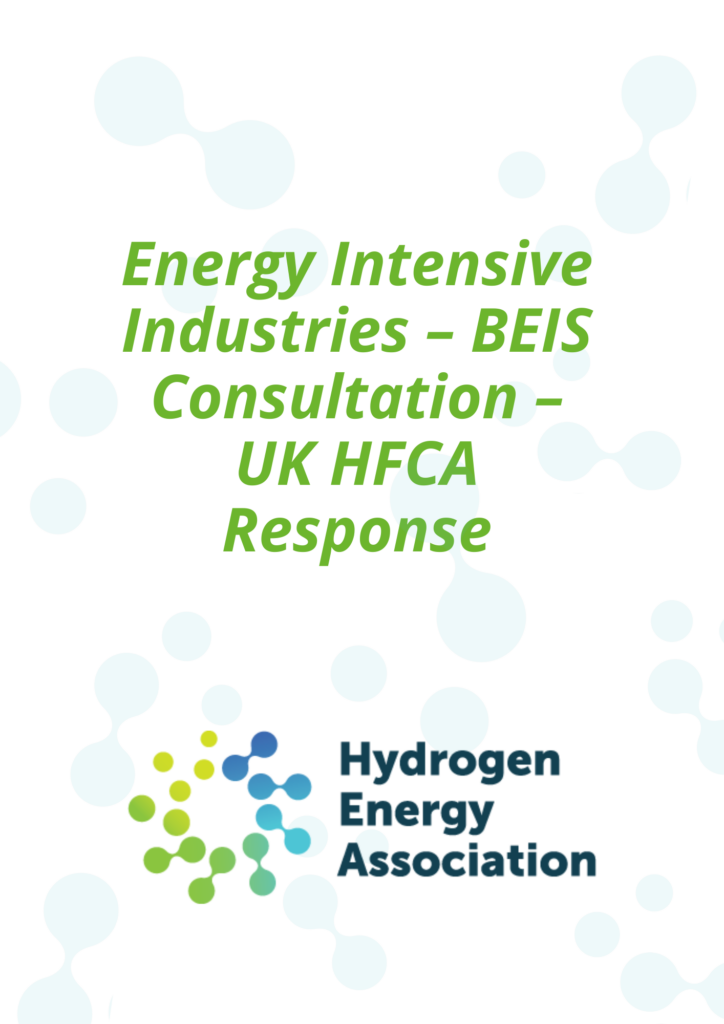 energy intensive industries - BEIS consultation - UK HFCA response
