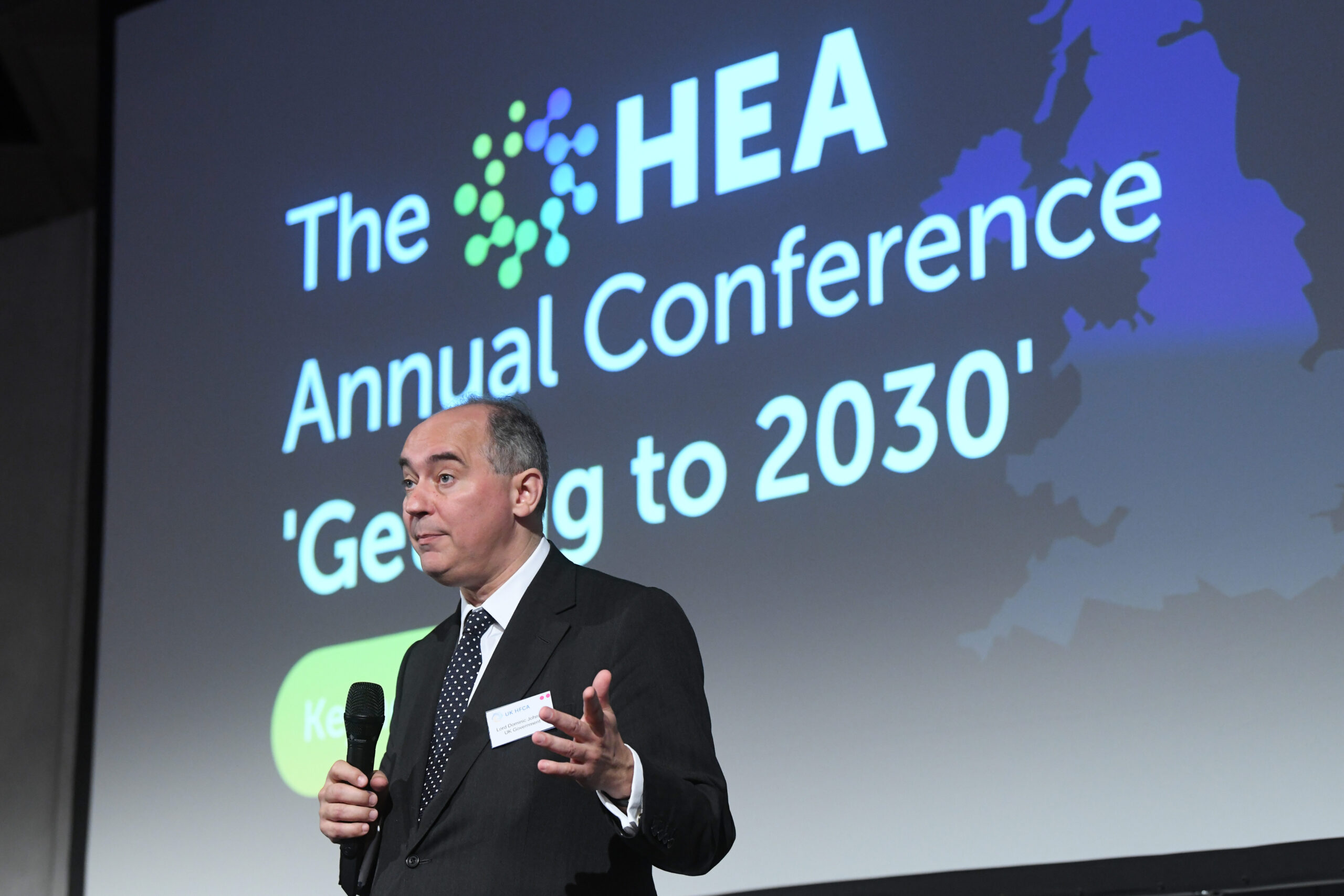 Lord Johnson delivers partnership pledge at HEA conference HEA