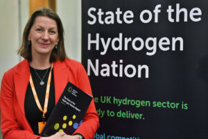HEA CEO Dr Emma Guthrie at the State of the Hydrogen Nation Report launch event in Westminster